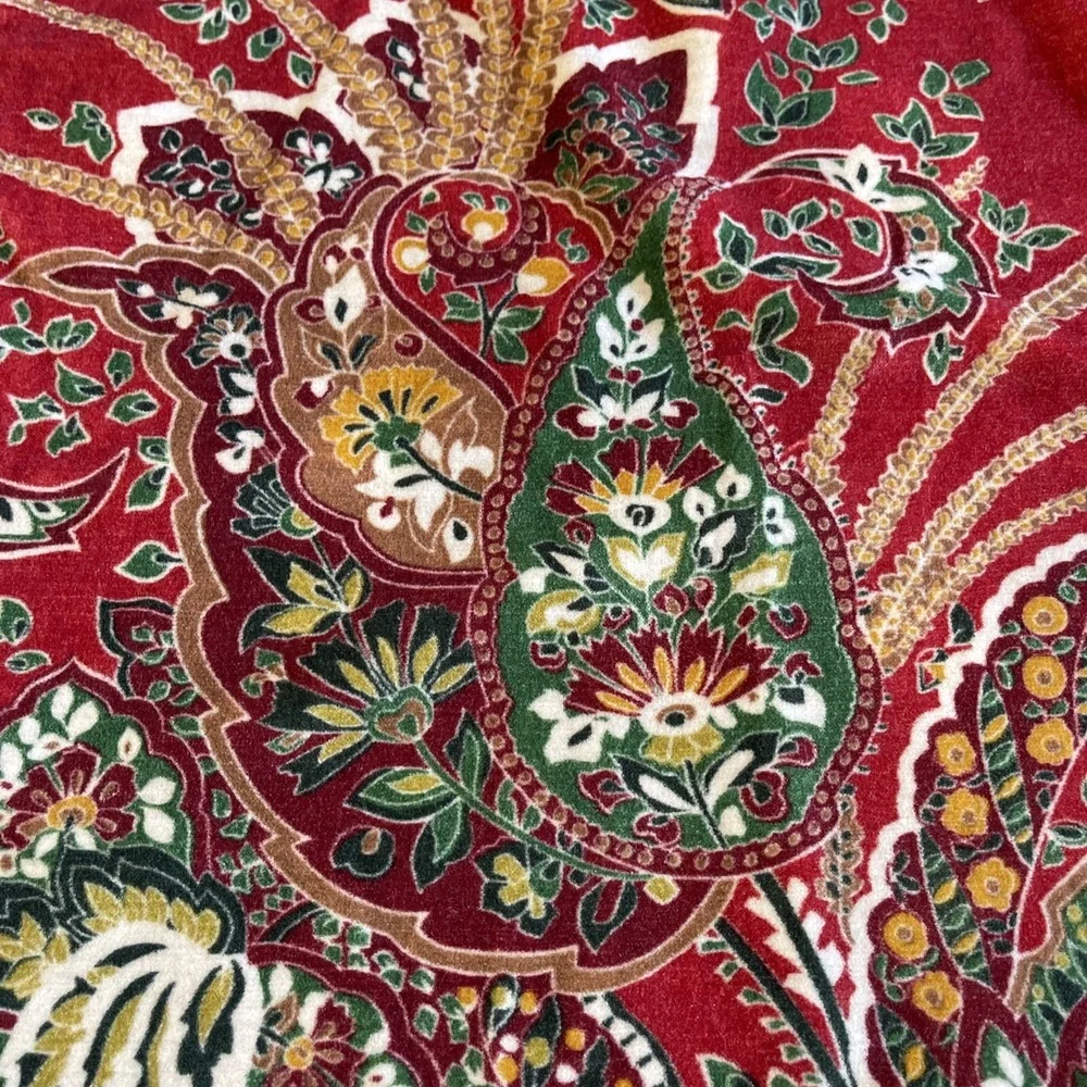 Pottery Barn Adela Paisley Velvet Pillow Cover Throw Accent 18